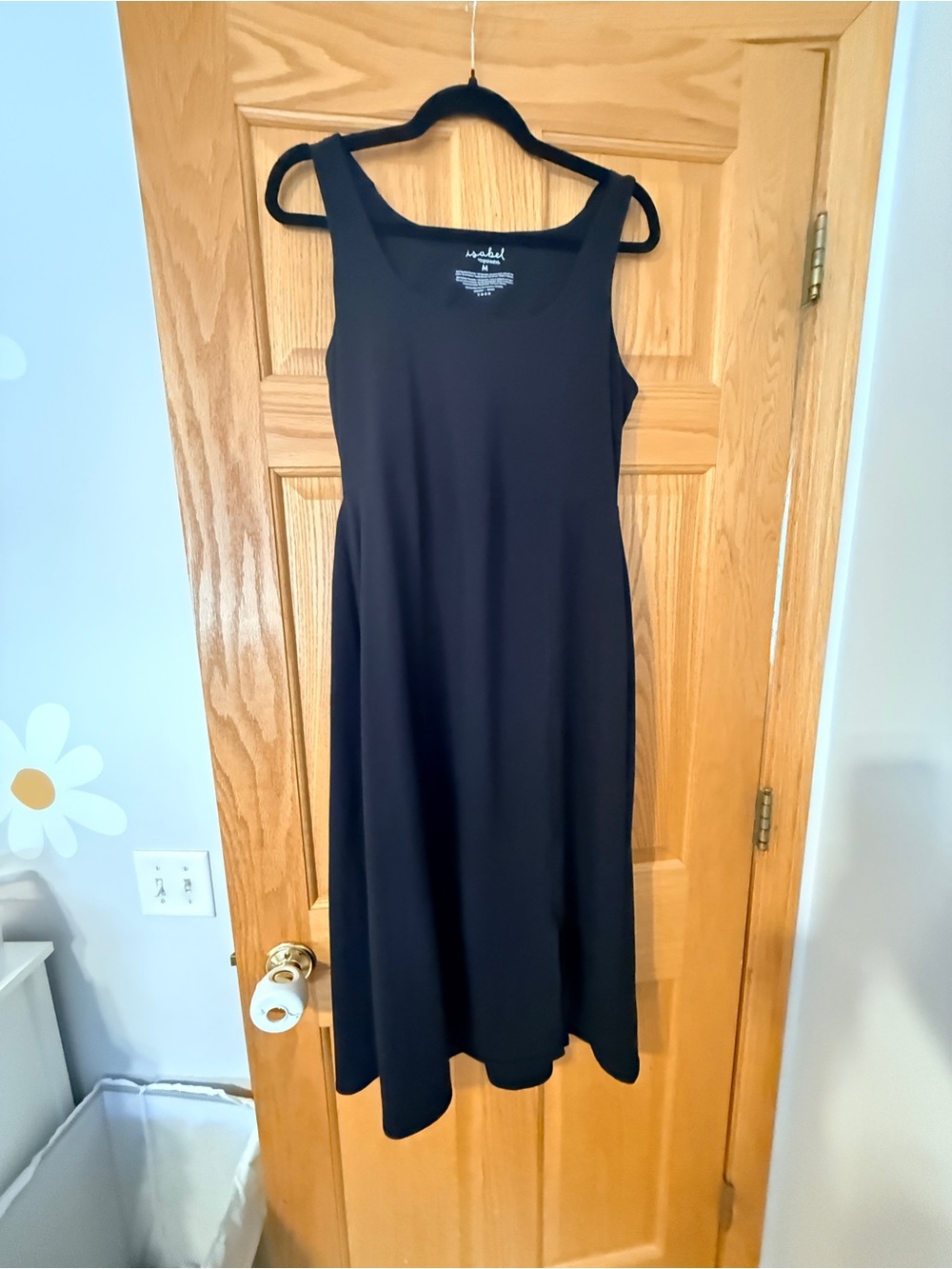 Isabel Maternity by Ingrid & Isabel Black Sleeveless Midi Dress